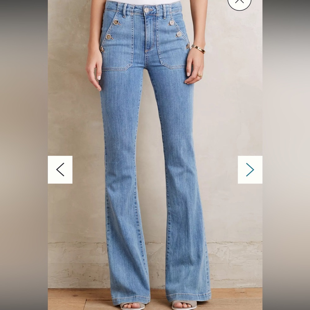 PAIGE Light Blue Flare Women's Jeans